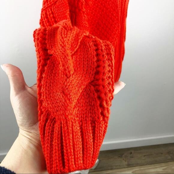 NWT One A Chenille Cable Knit  Crew Neck Sweater Sz Small P - Picture 13 of 16